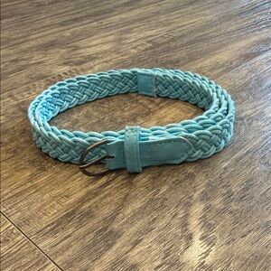 Vintage teal Braided belt